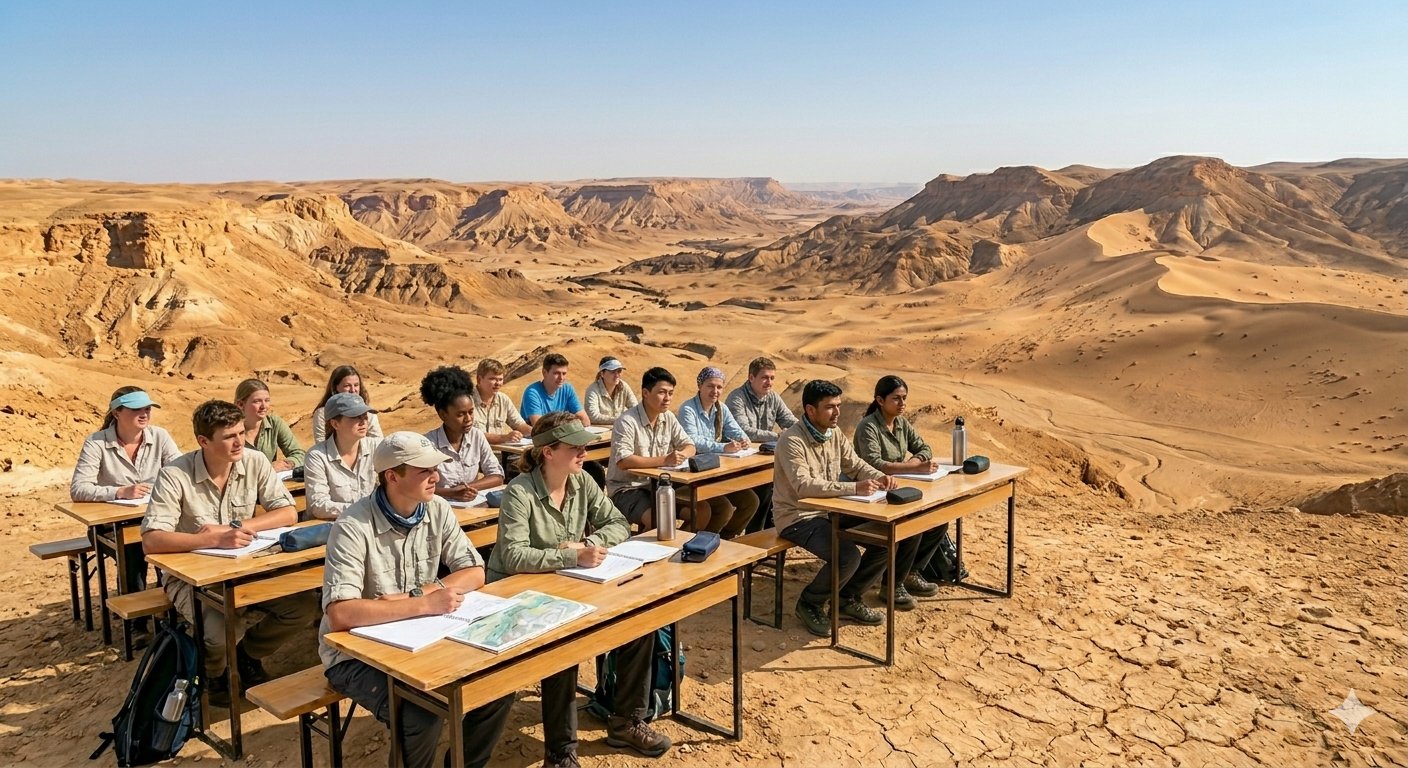 Students at desks inside a McDonald’s